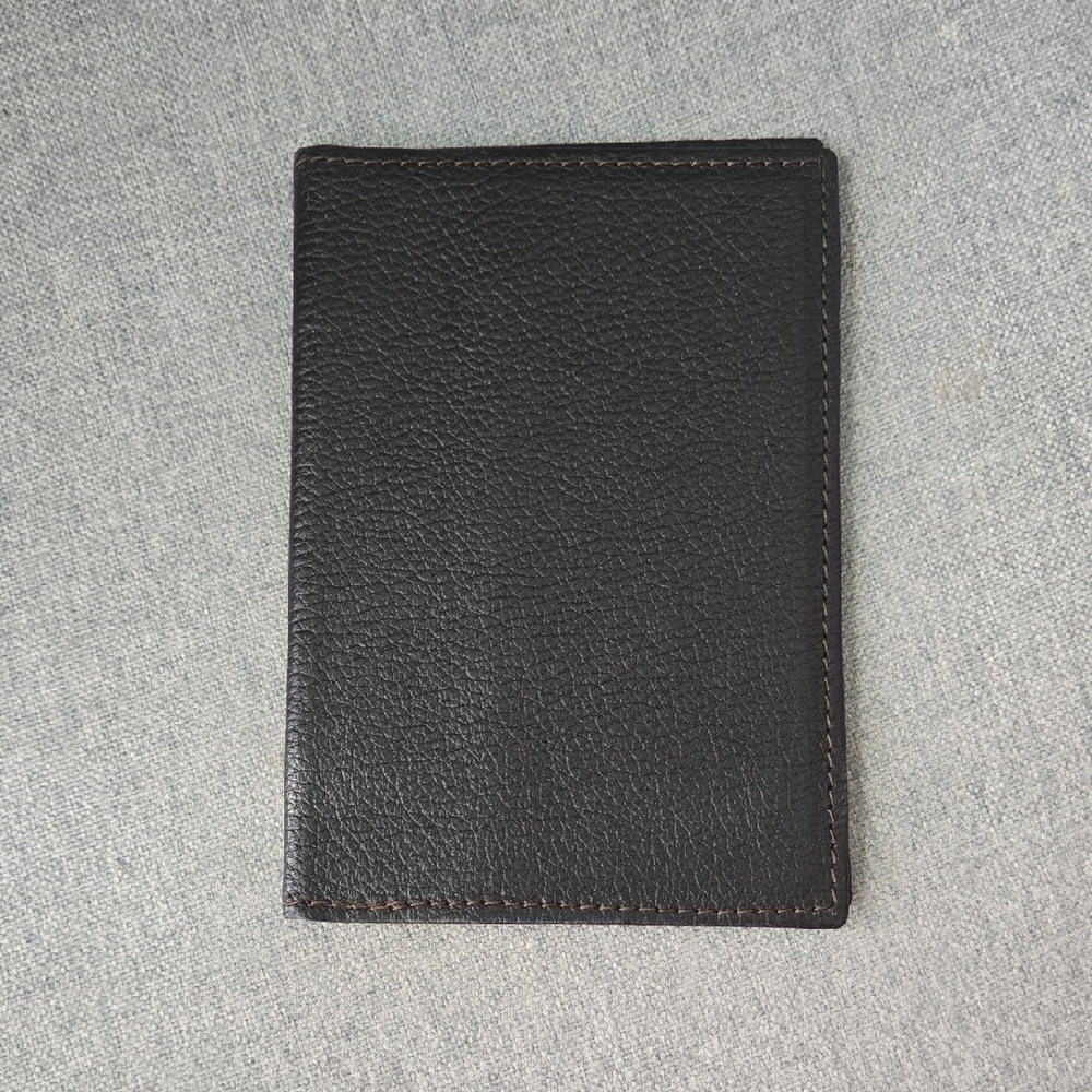 Dark Briwn Genuine Leather Passport Holder, NWOT